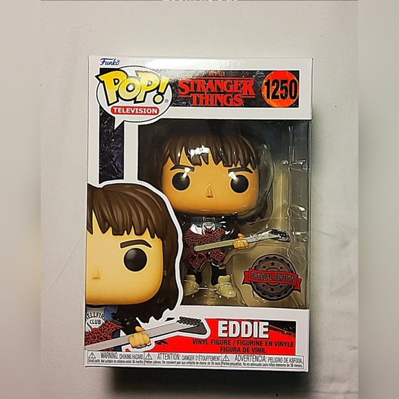 Bid or Buy! Funko 1250 STRANGER THINGS EDDIE MUNSON Target Excl w Free Case - Picture 2 of 8